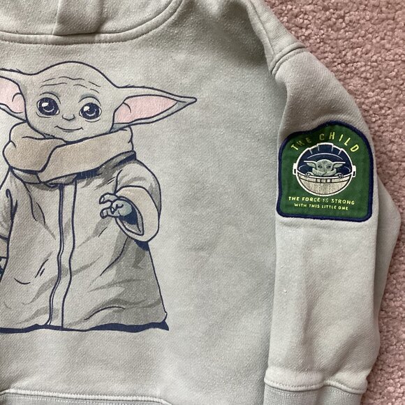 Star Wars Baby Gap Kids Yoda Hoodie 3 Years Toddler Has Pockets - Picture 3 of 6